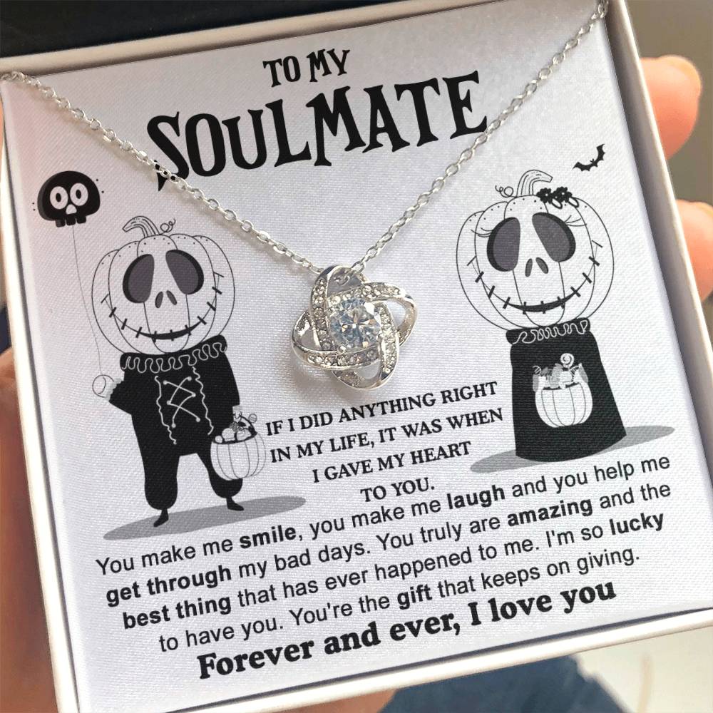 Soulmate Necklace Gift For Halloween - Best Thing