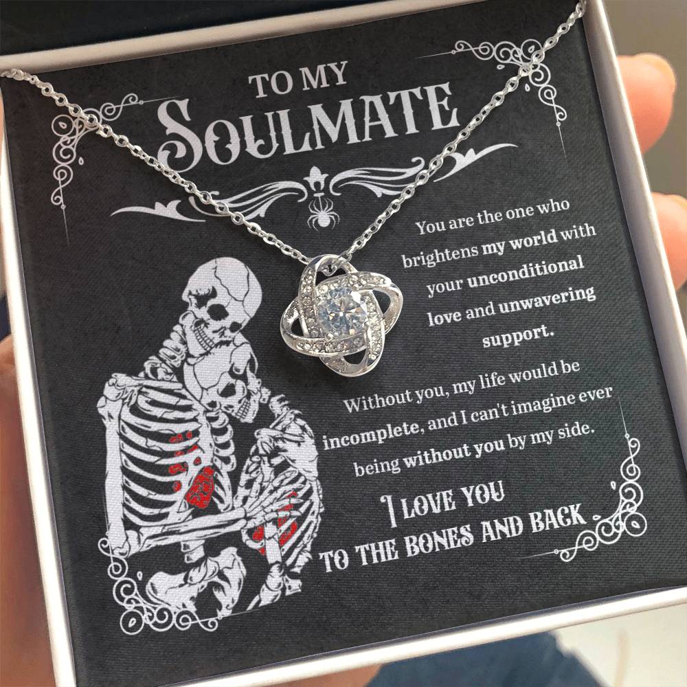 Soulmate Necklace Gift For Halloween - Unwavering Support