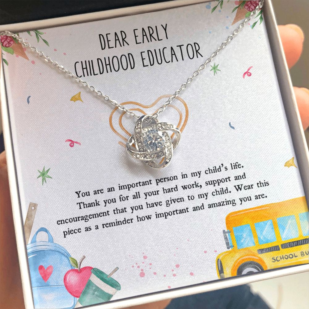 Teacher Appreciation Gifts - Necklace - Early Childhood Educator