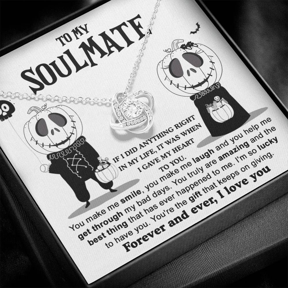 Soulmate Necklace Gift For Halloween - Best Thing