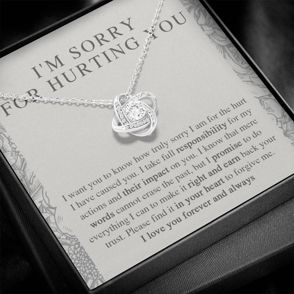 I'm Sorry Gift - Love Knot Necklace - Do Everything