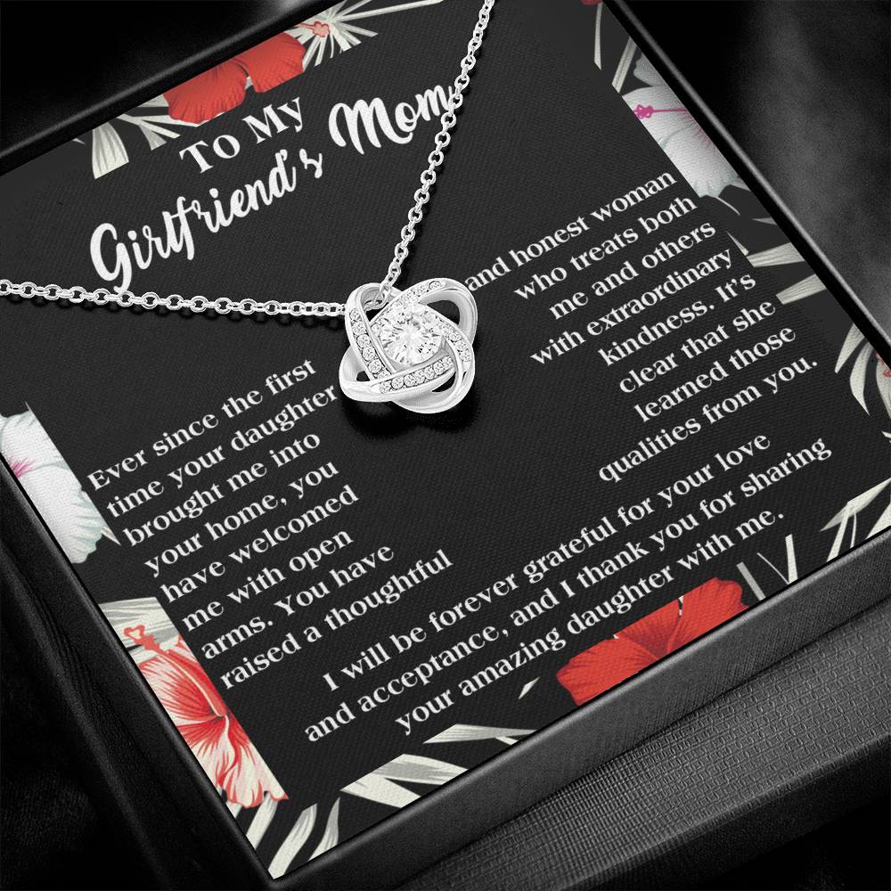 Girlfriends Mom Gift - Love Knot Necklace - Forever Grateful