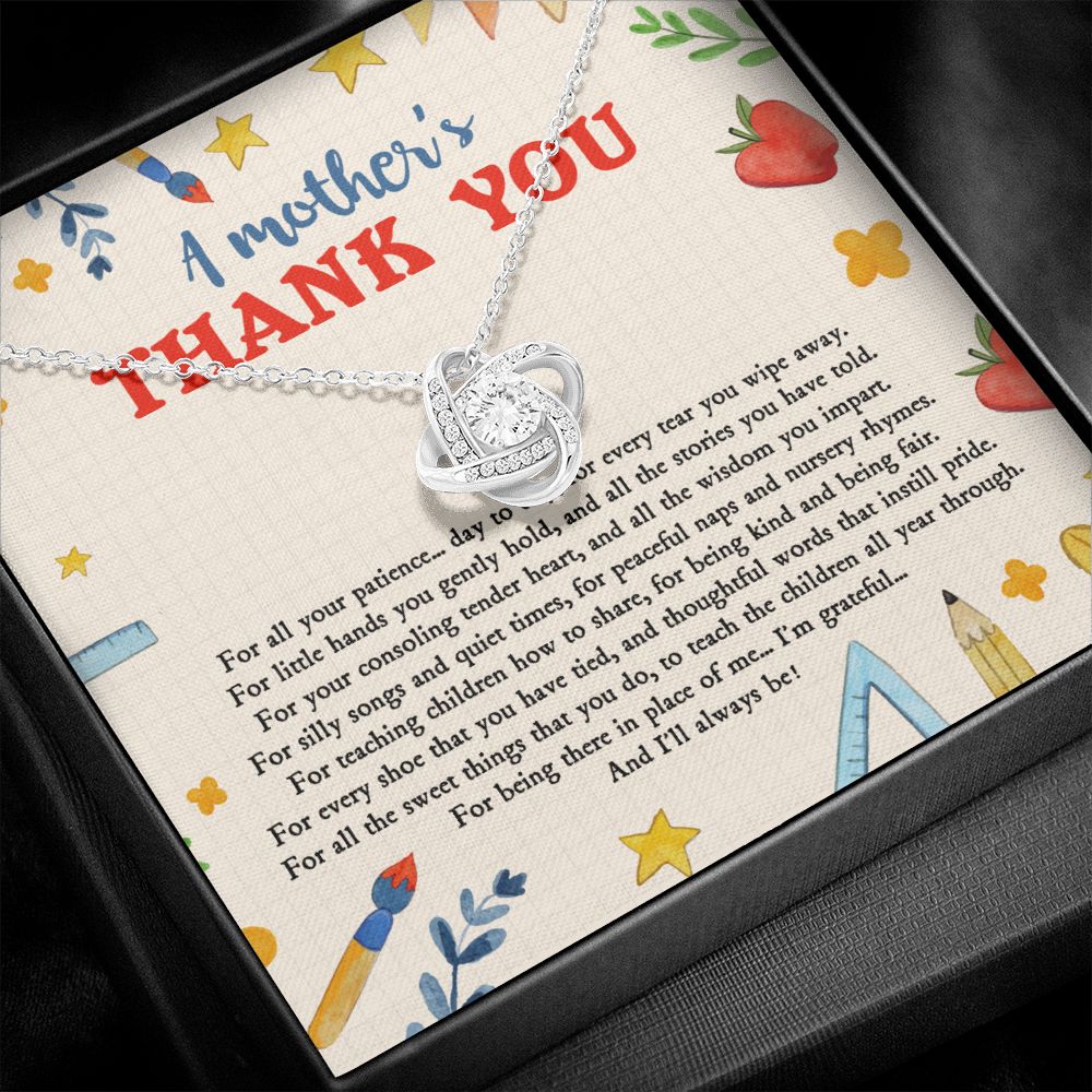 Teacher Appreciation Gifts - Necklace - A Mothers Thank You