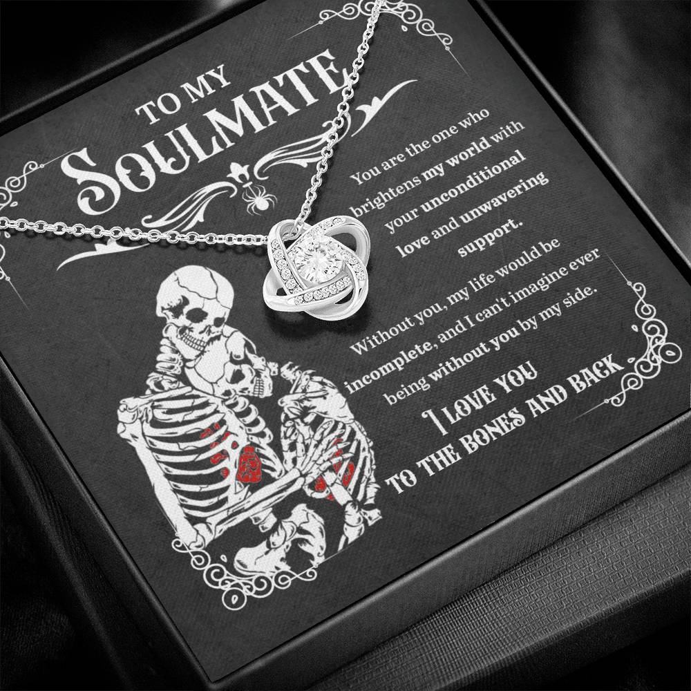 Soulmate Necklace Gift For Halloween - Unwavering Support