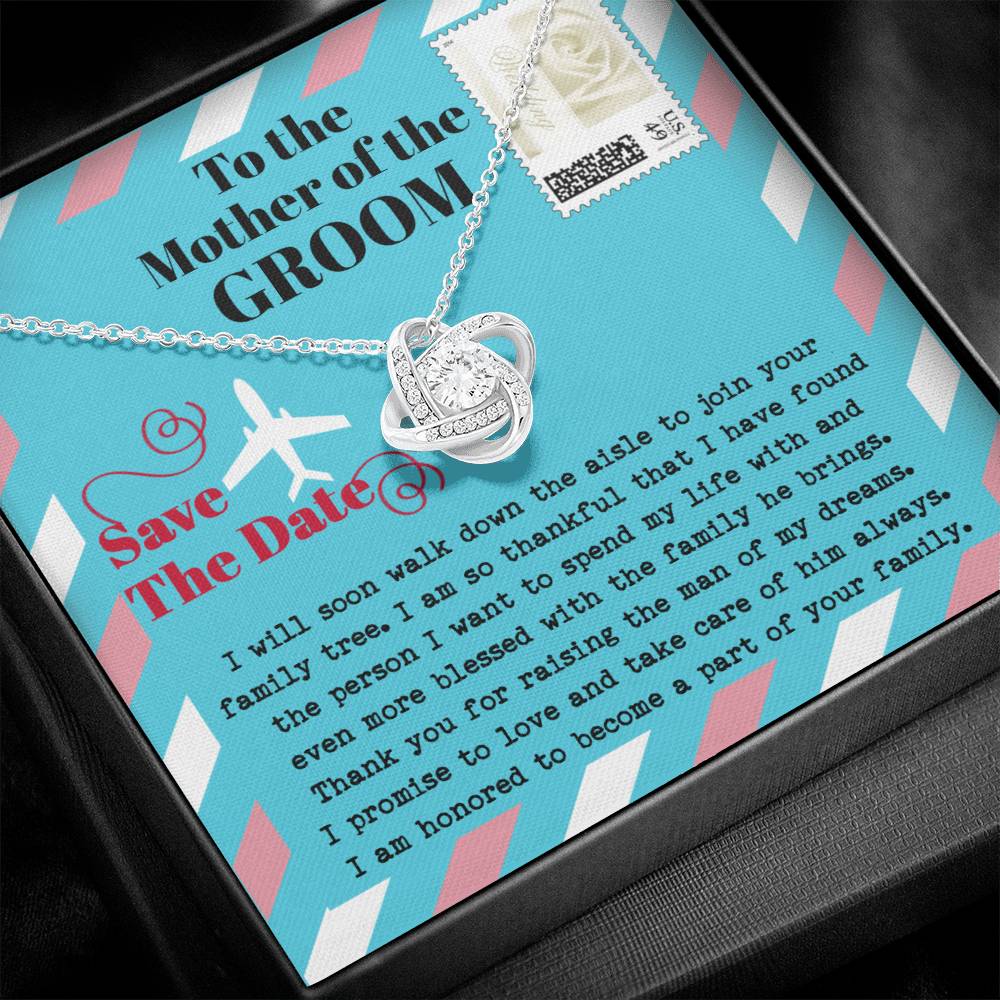 Mother of the Groom - Love Knot Necklace Gift - Down The Aisle