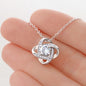 To My Daughter From Mom - Love Knot Necklace Gift - A Special Bond