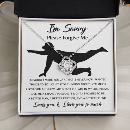 Apology Jewelry Gift - Love Knot Necklace - Things To Be