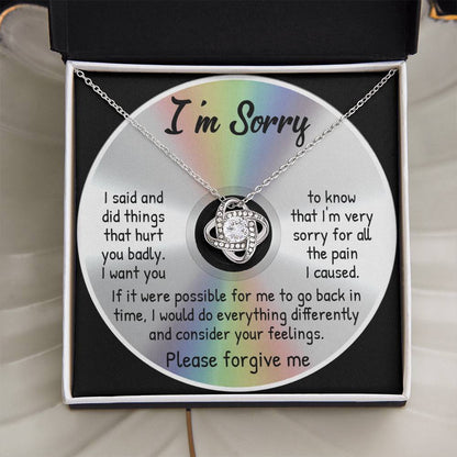 Apology Jewelry Gift - Love Knot Necklace - Back In Time