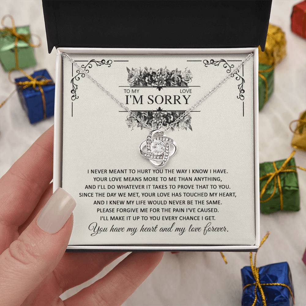 I'm Sorry Gift - Love Knot Necklace - Every Chance