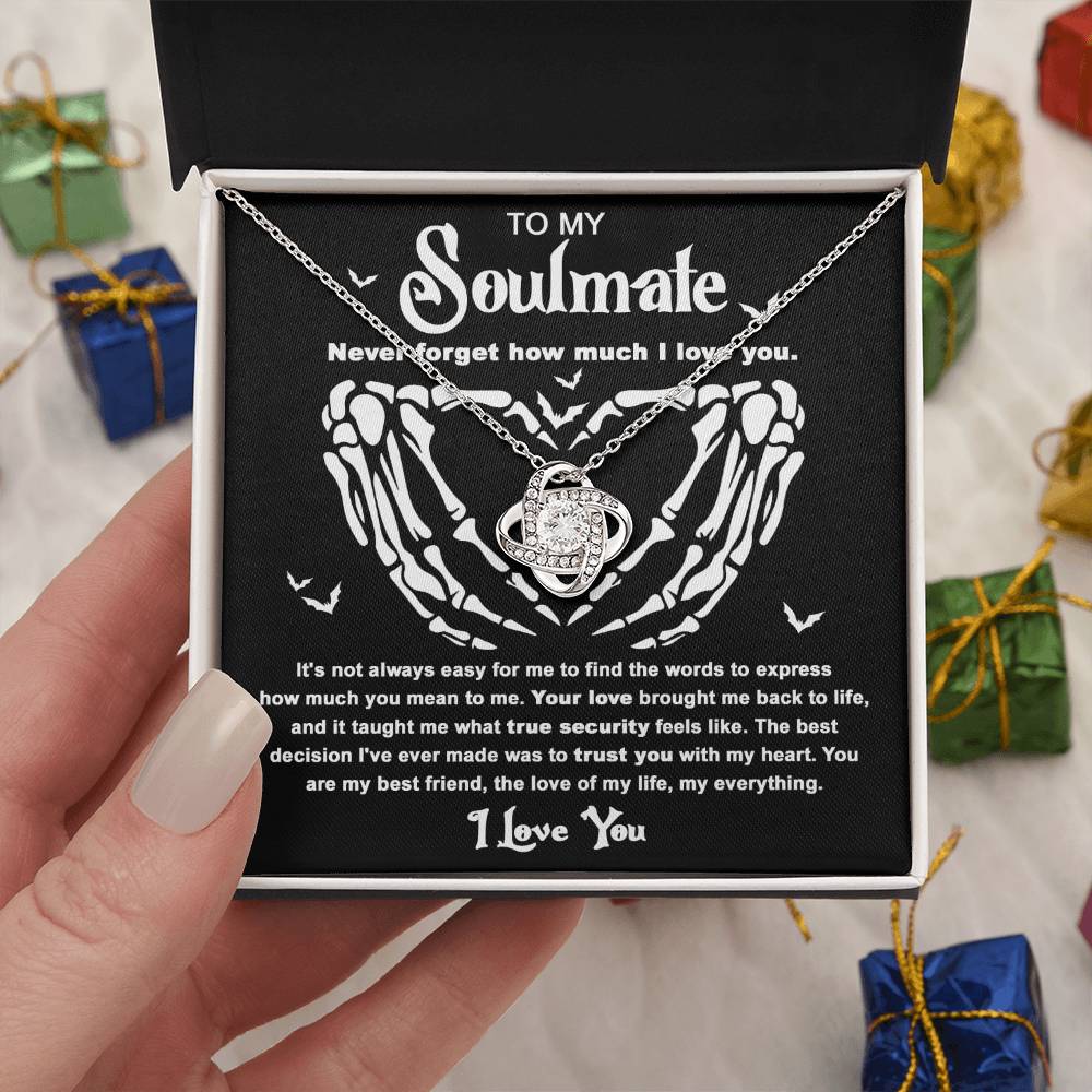 Soulmate Necklace Gift For Halloween - True Security