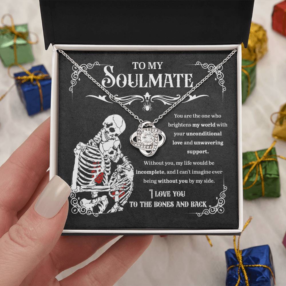 Soulmate Necklace Gift For Halloween - Unwavering Support