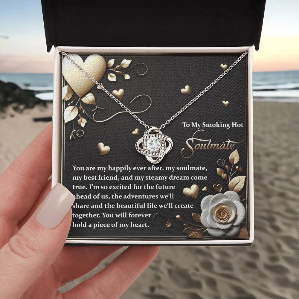 To My Soulmate Jewelry Gift - The Future - Love Knot Necklace