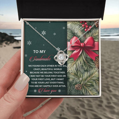 To My Soulmate Jewelry Gift - Beautiful World - Love Knot Necklace