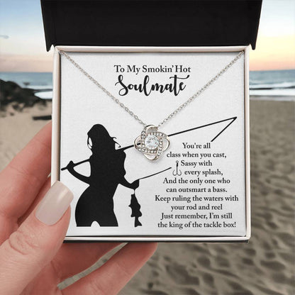 To My Soulmate Jewelry Gift - Ruling The Waters - Love Knot Necklace