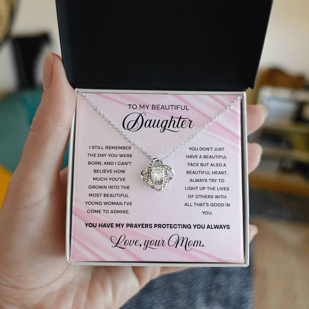 My Beautiful Daughter Necklace Gift Form Mom - Beautiful Heart