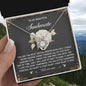 To My Soulmate Jewelry Gift - Love Knot Forever Necklace with Heartfelt Message Card From You - We Are One