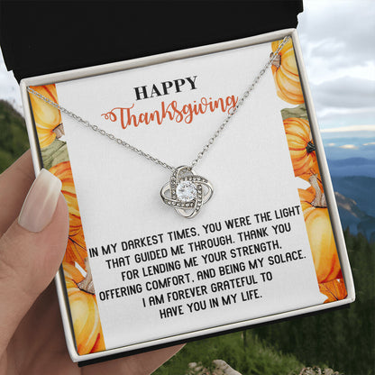 Thanksgiving Jewelry Gift For Women - You Were The Light That Guided Me Through