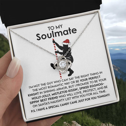 Soulmate Jewelry Gift - Love Knot Necklace - For All Time