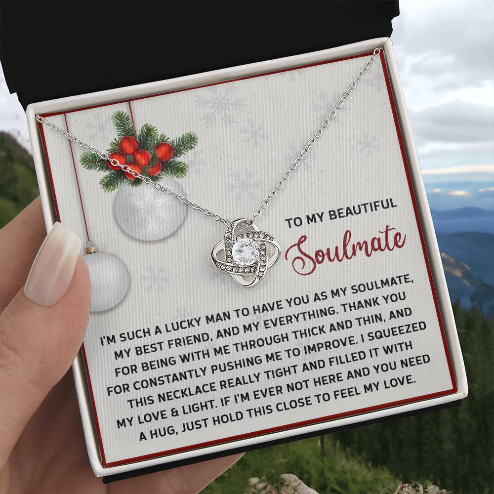 Soulmate Jewelry Gift - Knot Of Love Necklace - Feel My Love