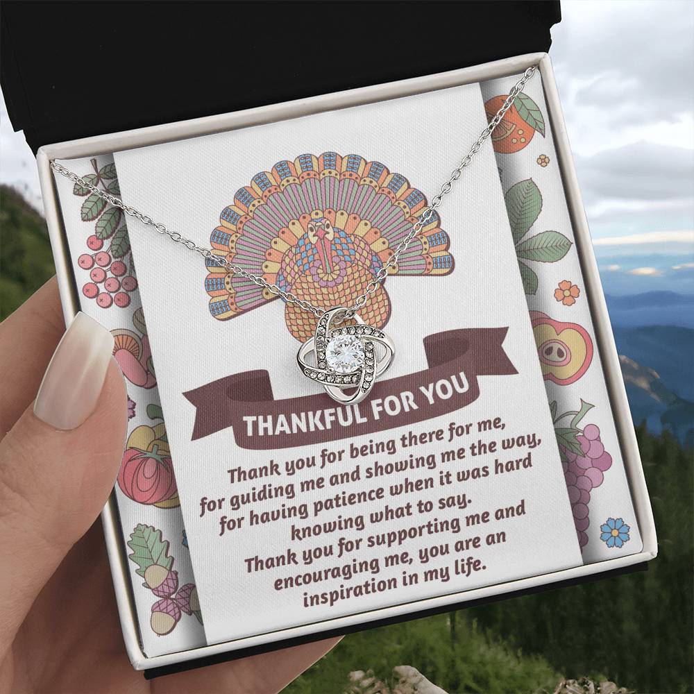 Thanksgiving Jewelry Gift For Women - Thank You For Being There For Me