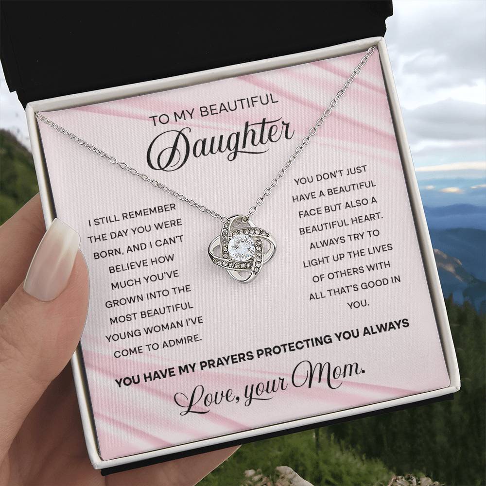 My Beautiful Daughter Necklace Gift Form Mom - Beautiful Heart