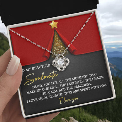 Soulmate Jewelry Gift - Love Knot Necklace - All The Moments