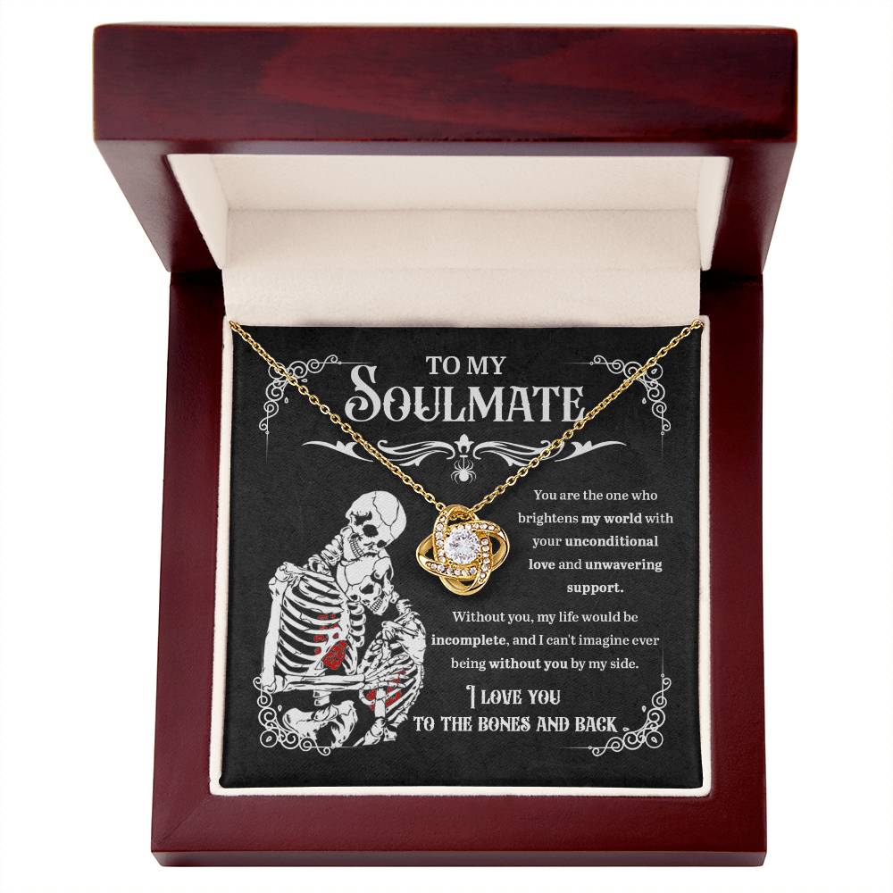 Soulmate Necklace Gift For Halloween - Unwavering Support