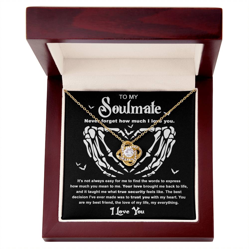 Soulmate Necklace Gift For Halloween - True Security