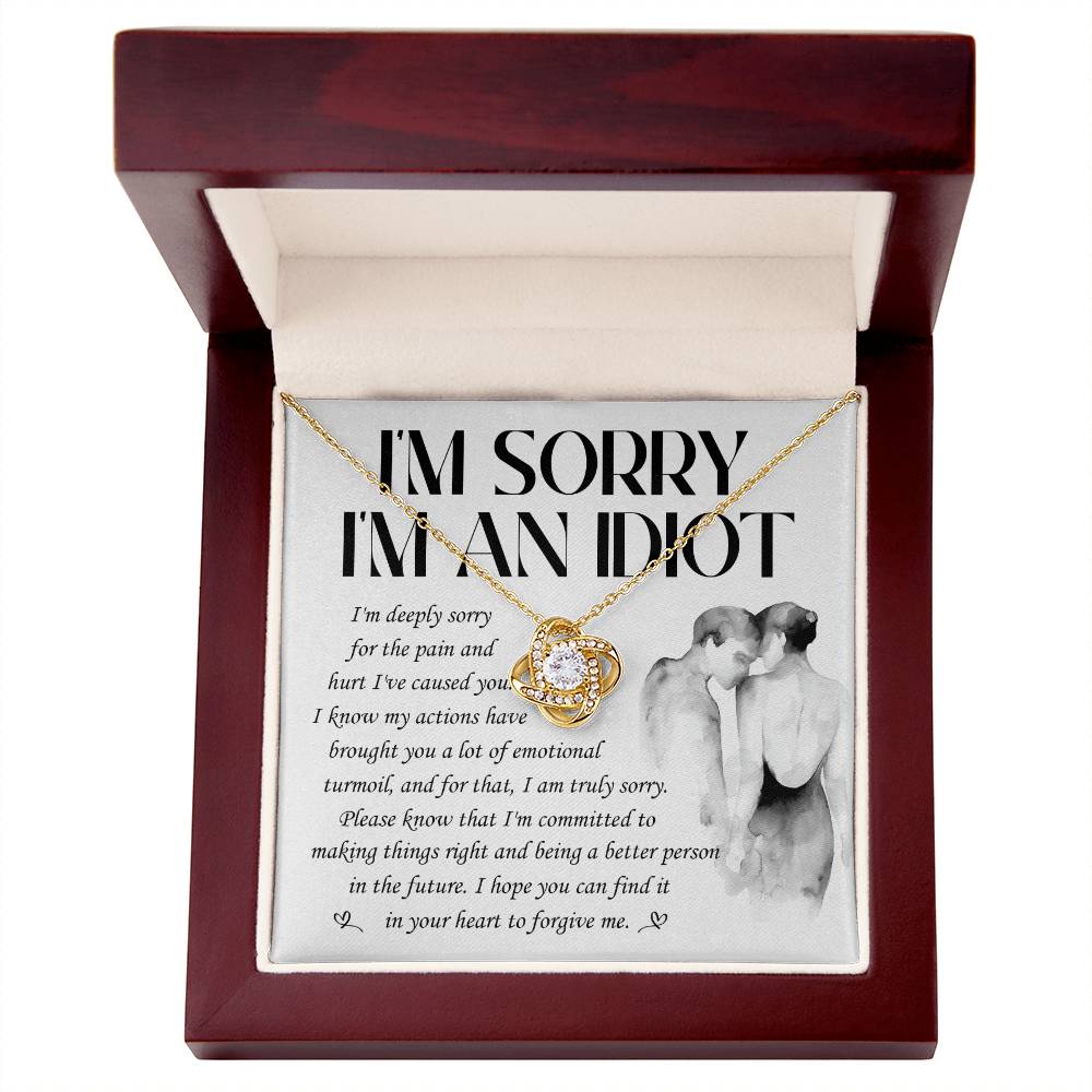 Apology Jewelry Gift - Love Knot Necklace - Emotional Turmoil