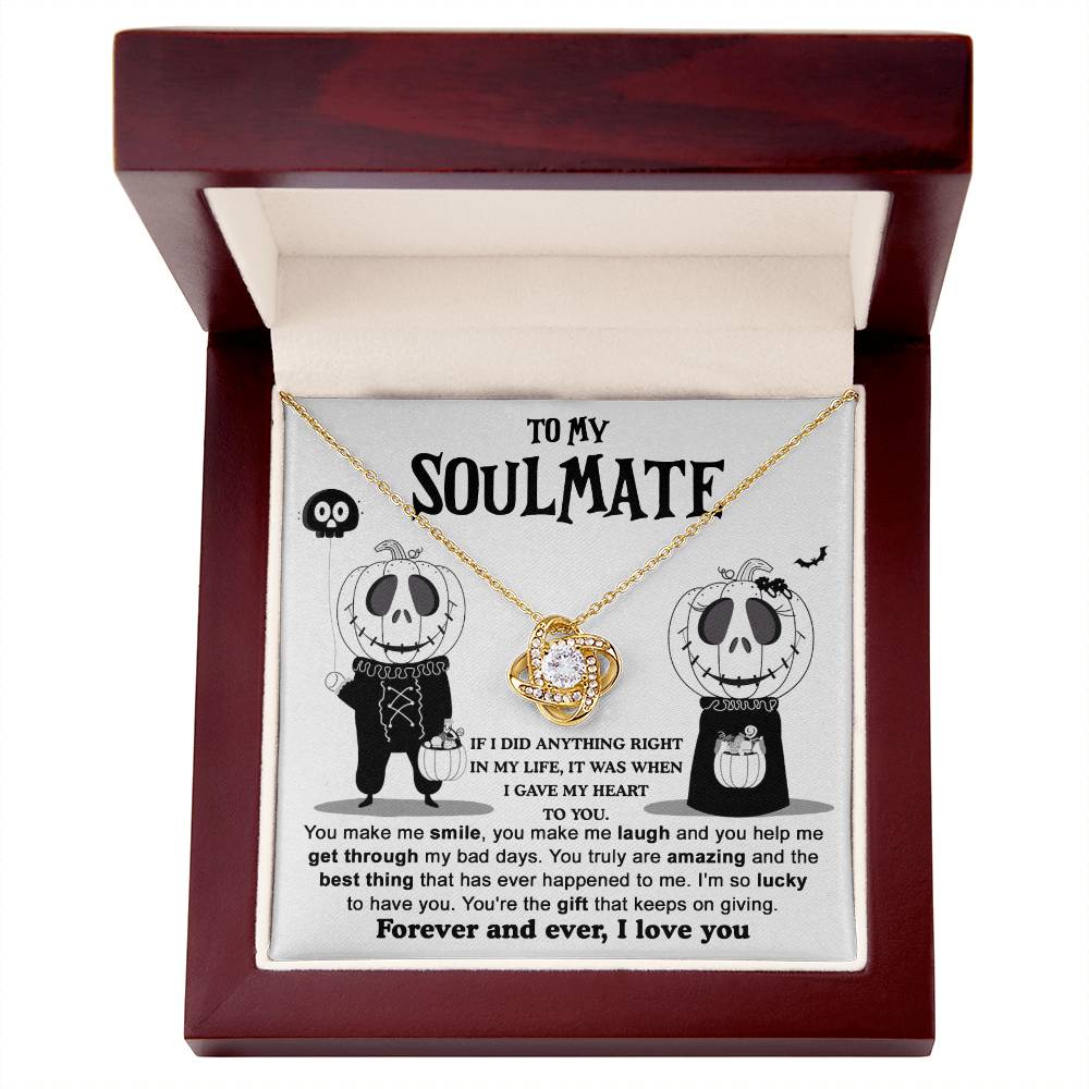 Soulmate Necklace Gift For Halloween - Best Thing