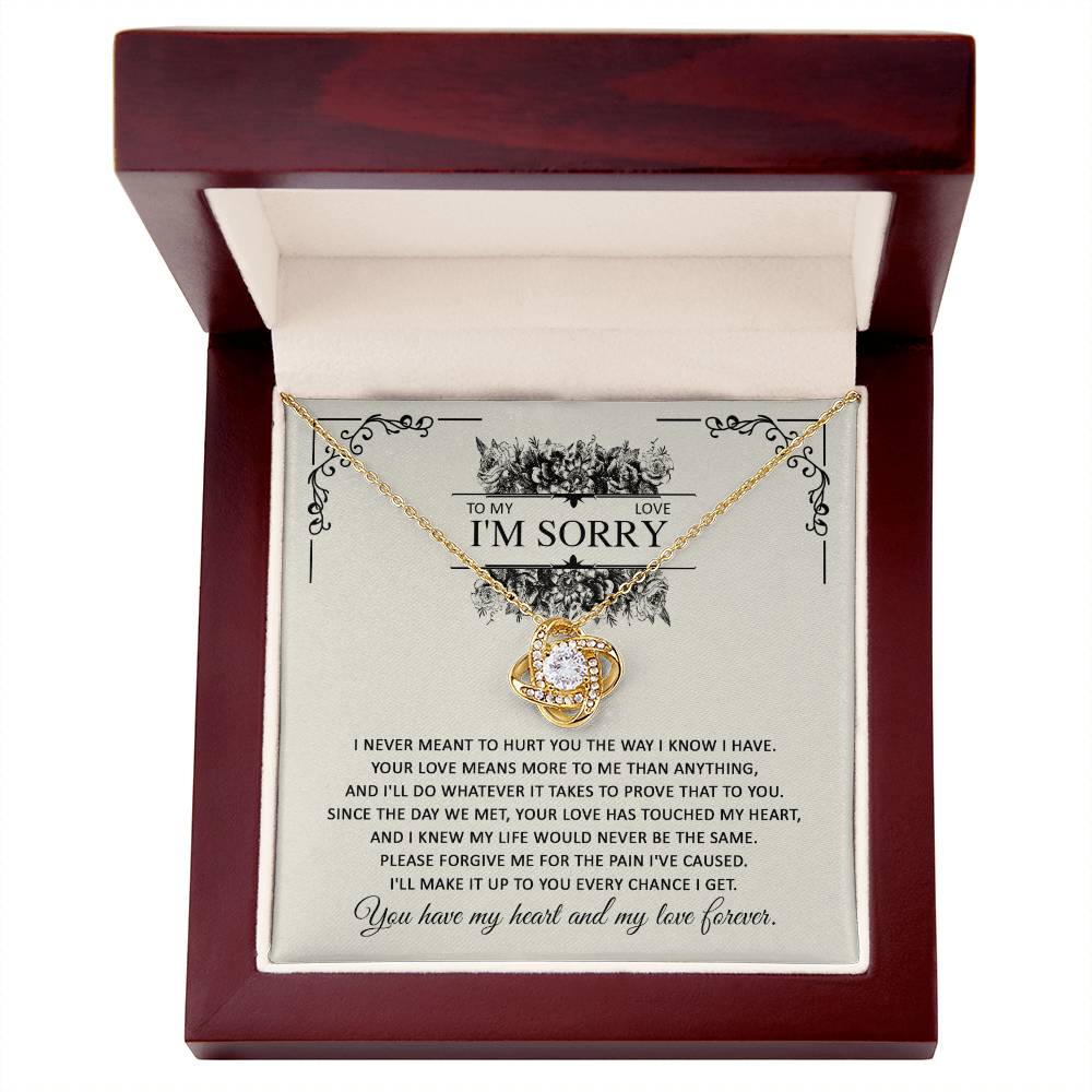 I'm Sorry Gift - Love Knot Necklace - Every Chance