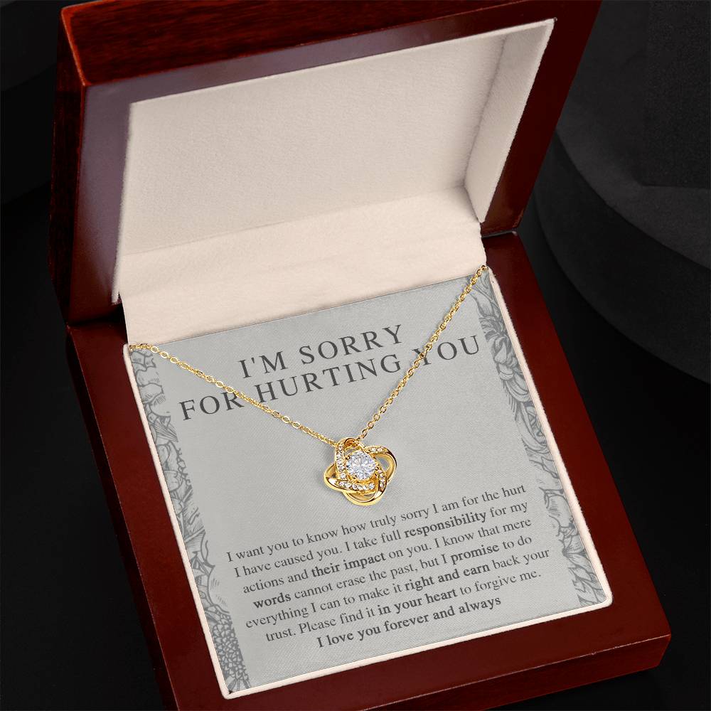 I'm Sorry Gift - Love Knot Necklace - Do Everything