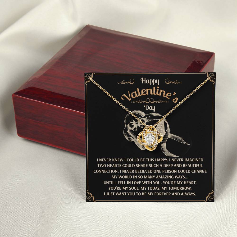 To My Soulmate Jewelry Gift - Love Knot Forever Necklace - Amazing Ways