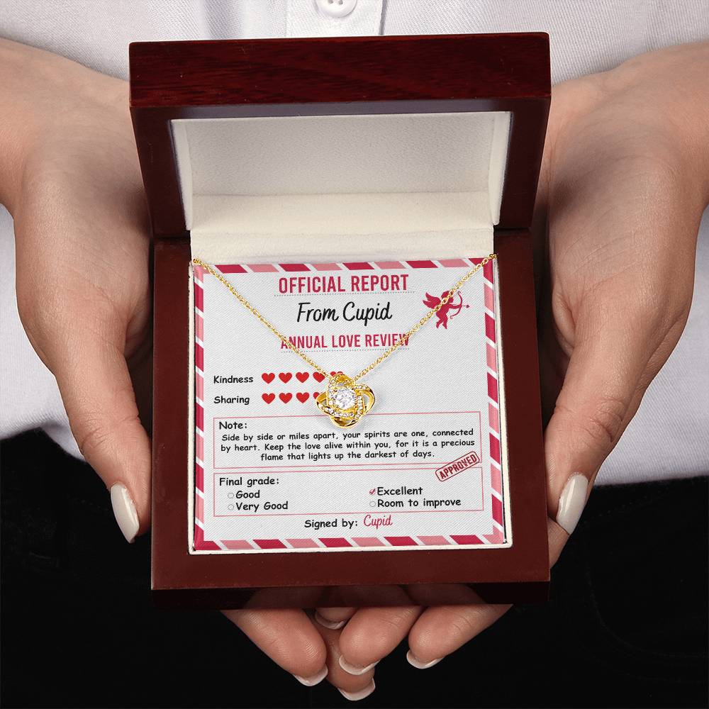 Valentine's Day Soulmate Jewelry Gift - Love Knot Forever Necklace - Official Report