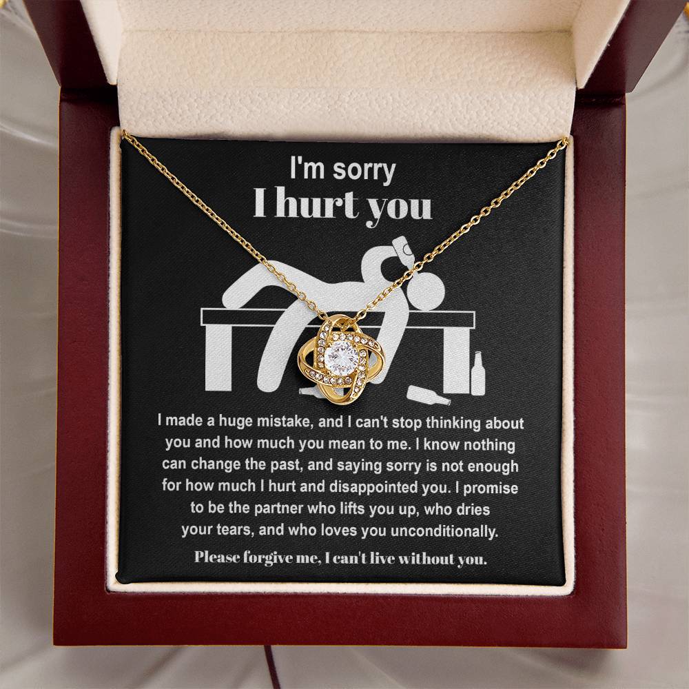 Apology Jewelry Gift - Love Knot Necklace - Change The Past