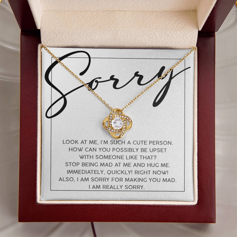 Apology Jewelry Gift - Love Knot Necklace - Someone Like That