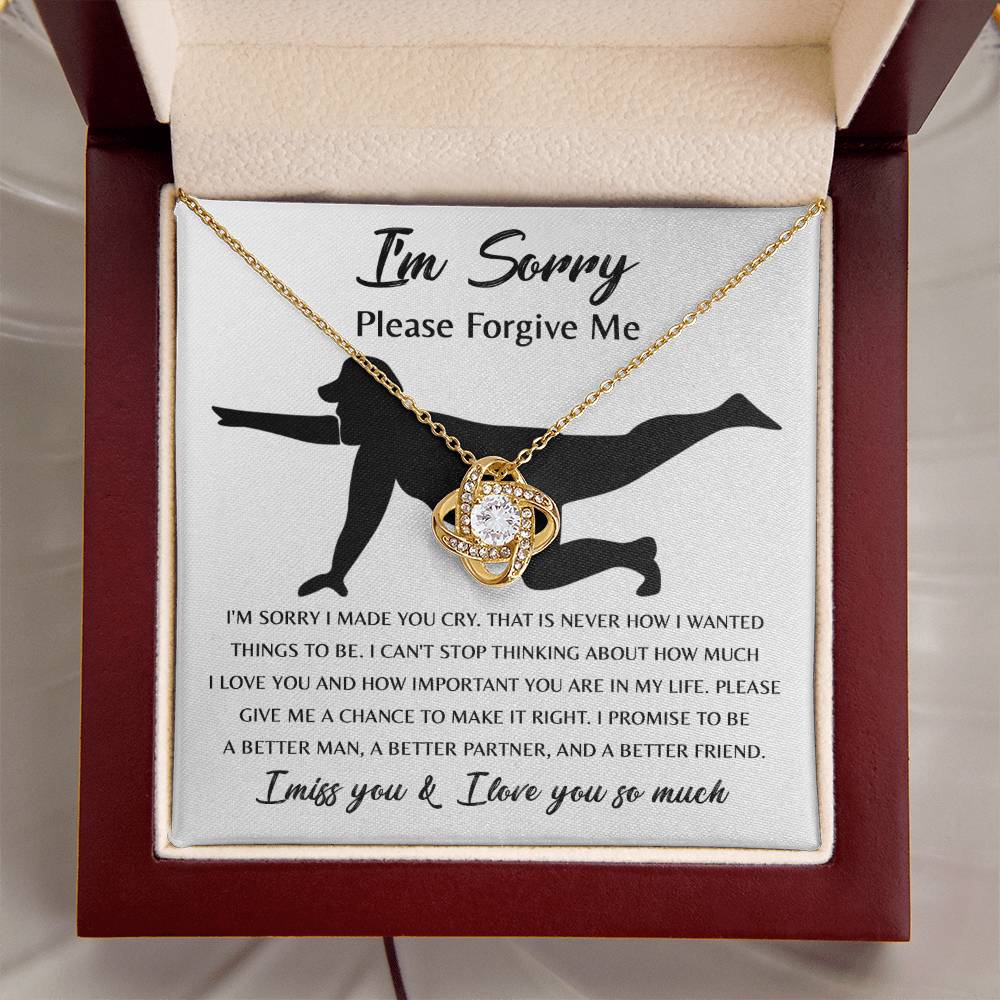 Apology Jewelry Gift - Love Knot Necklace - Things To Be