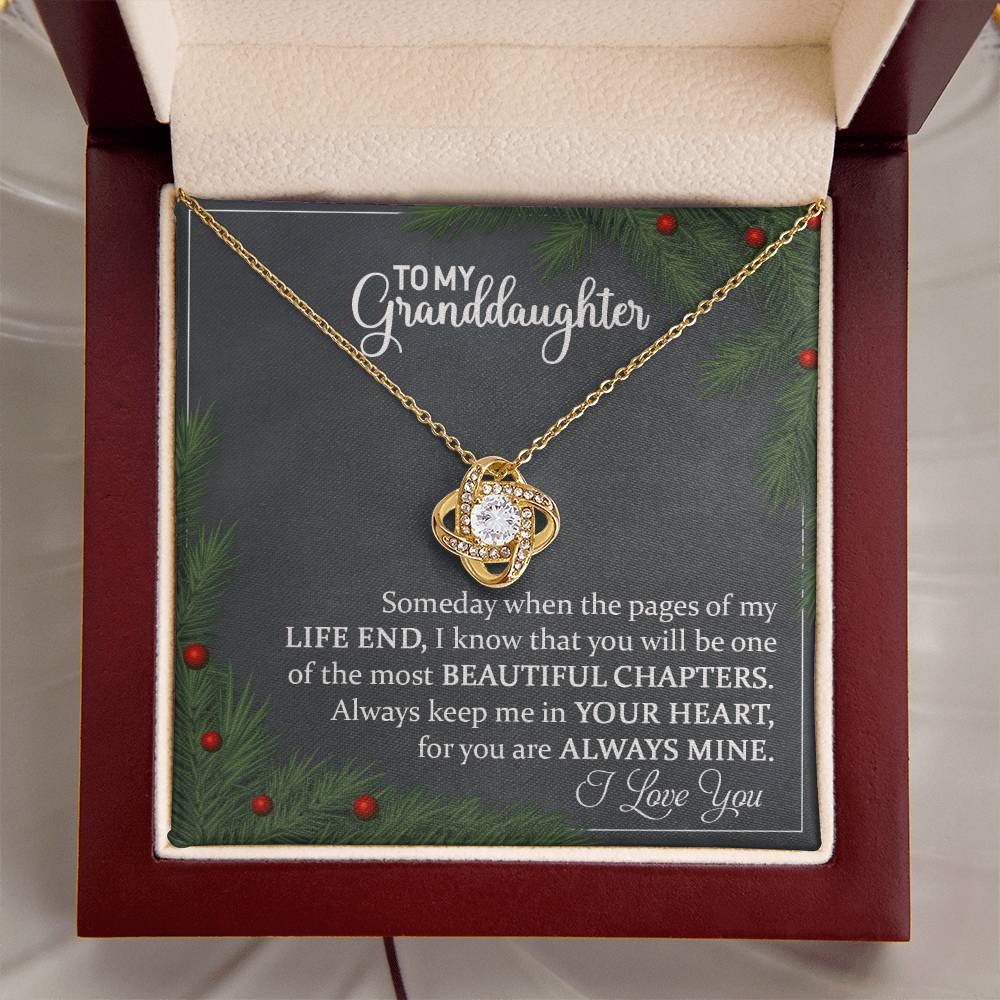 Granddaughter Jewelry Gift for Christmas - Beautiful Chapters - Love Knot Necklace