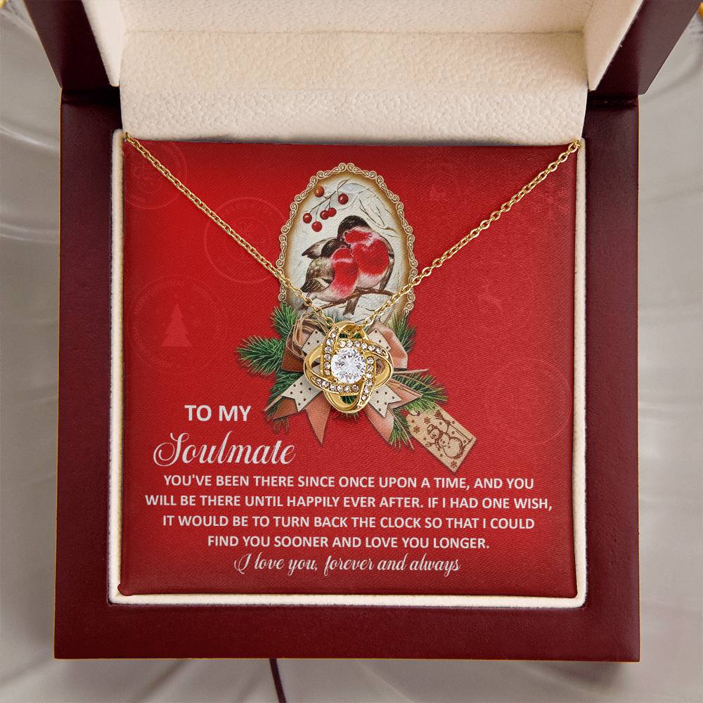 Soulmate Jewelry Gift - Love Knot Necklace - Once Upon