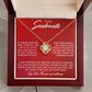 To My Soulmate - I want You To Be My Last Everything - Eternal Love Knot Necklace in a Luxury Gift Box - Price Includes Free Shipping