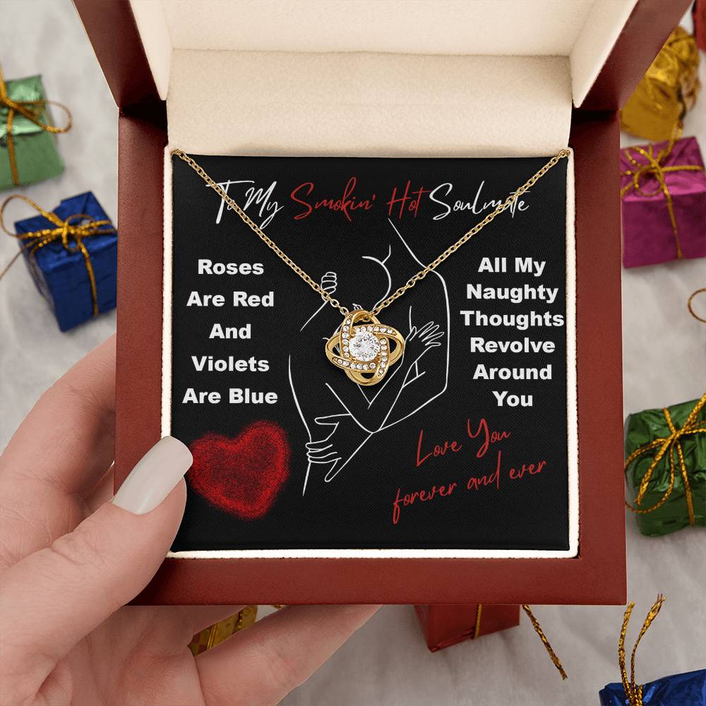 To My Soulmate Jewelry Gift - Love Knot Forever Necklace - Around You