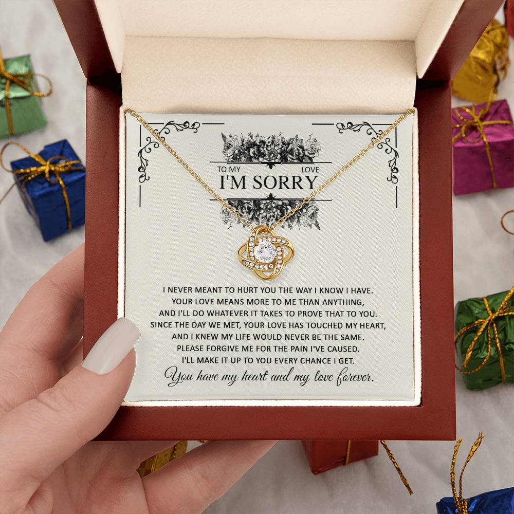 I'm Sorry Gift - Love Knot Necklace - Every Chance