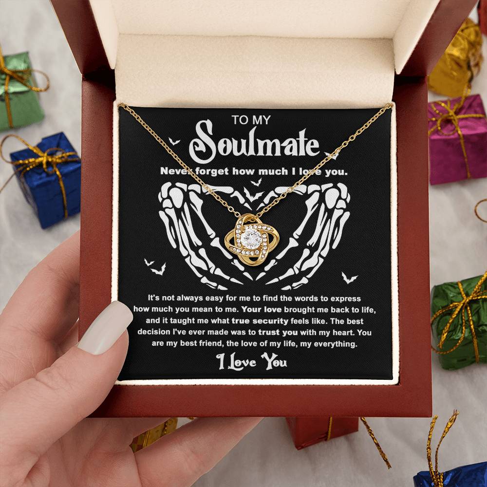 Soulmate Necklace Gift For Halloween - True Security