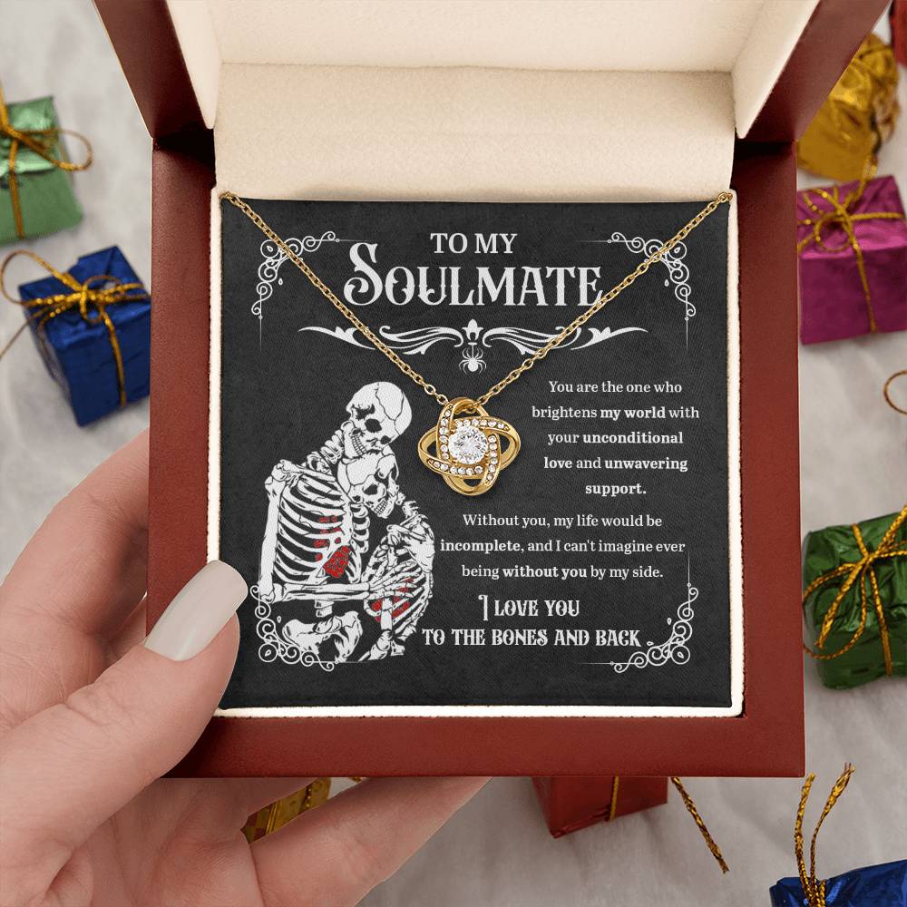 Soulmate Necklace Gift For Halloween - Unwavering Support