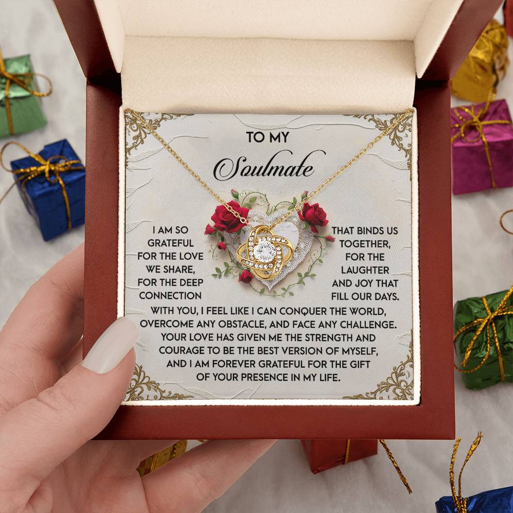 To My Soulmate Jewelry Gift - Our Days - Love Knot Necklace