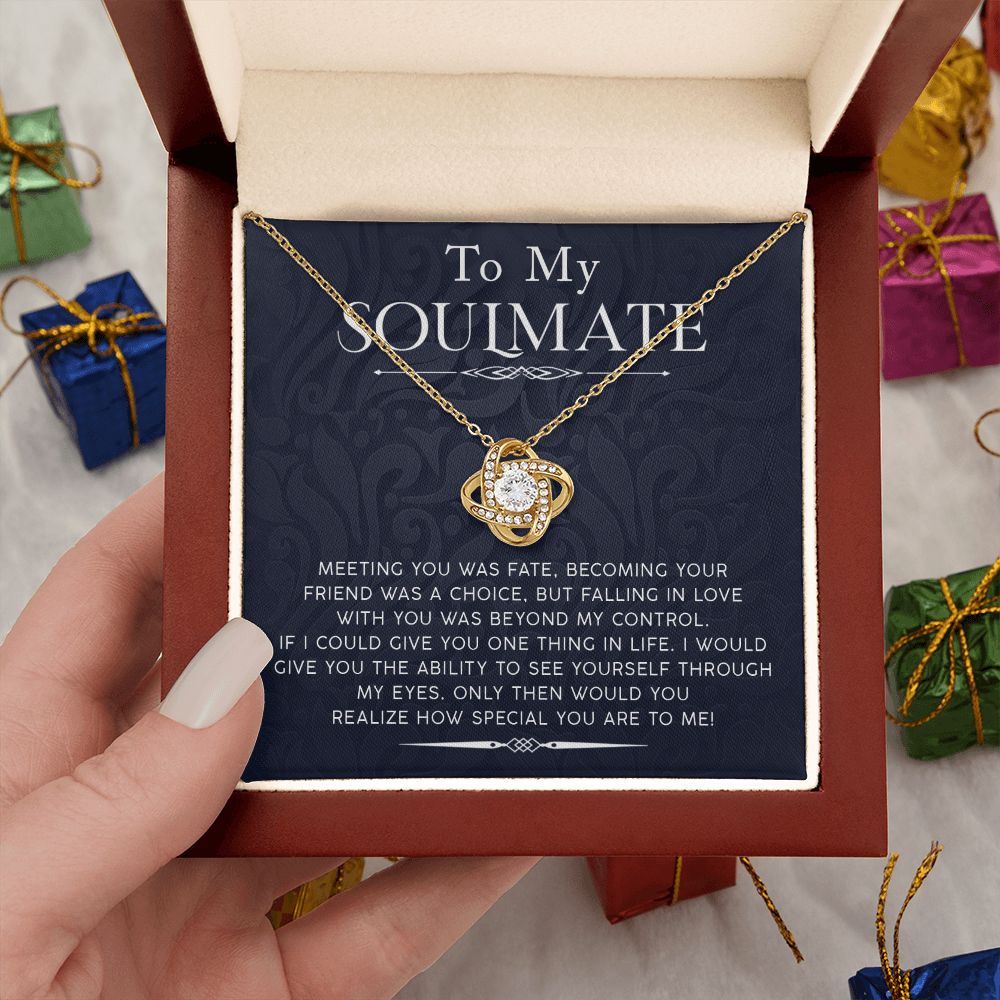 My Soulmate - How Special You Are To Me Love Knot Necklace