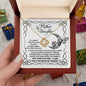 To My Daughter From Mom - Love Knot Necklace Gift - A Special Bond