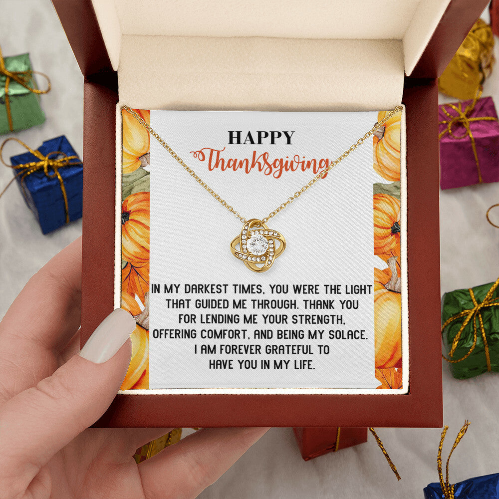 Thanksgiving Jewelry Gift For Women - You Were The Light That Guided Me Through