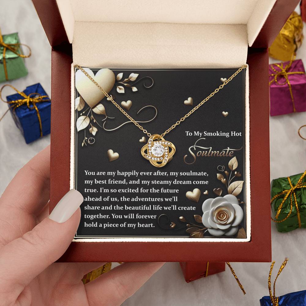 To My Soulmate Jewelry Gift - The Future - Love Knot Necklace