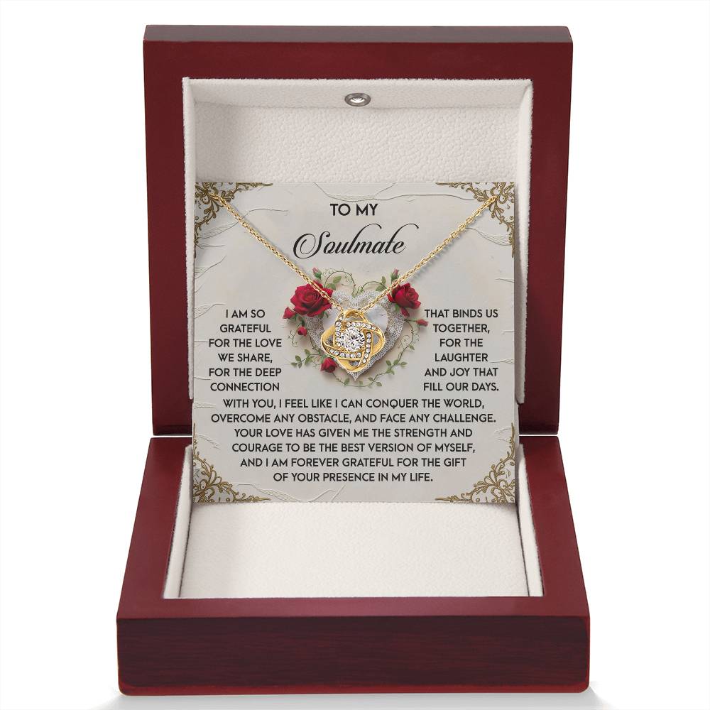 To My Soulmate Jewelry Gift - Our Days - Love Knot Necklace